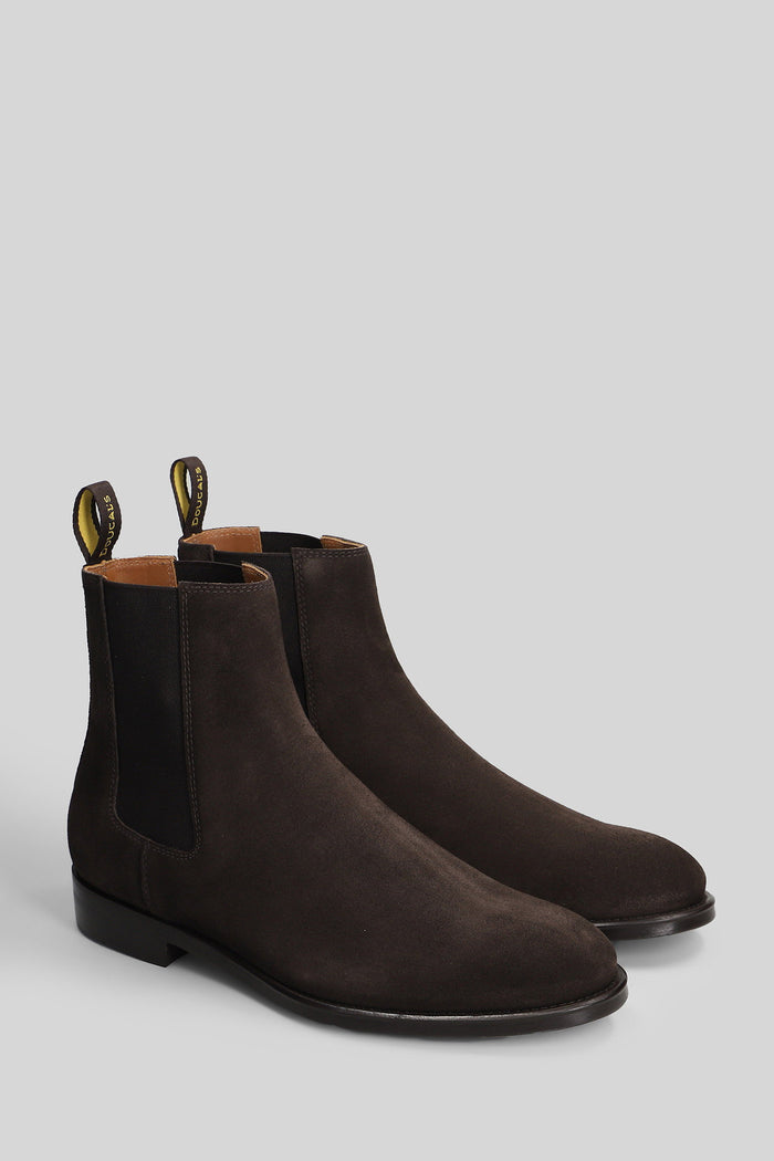 Ankle boots in brown suede Scarpe