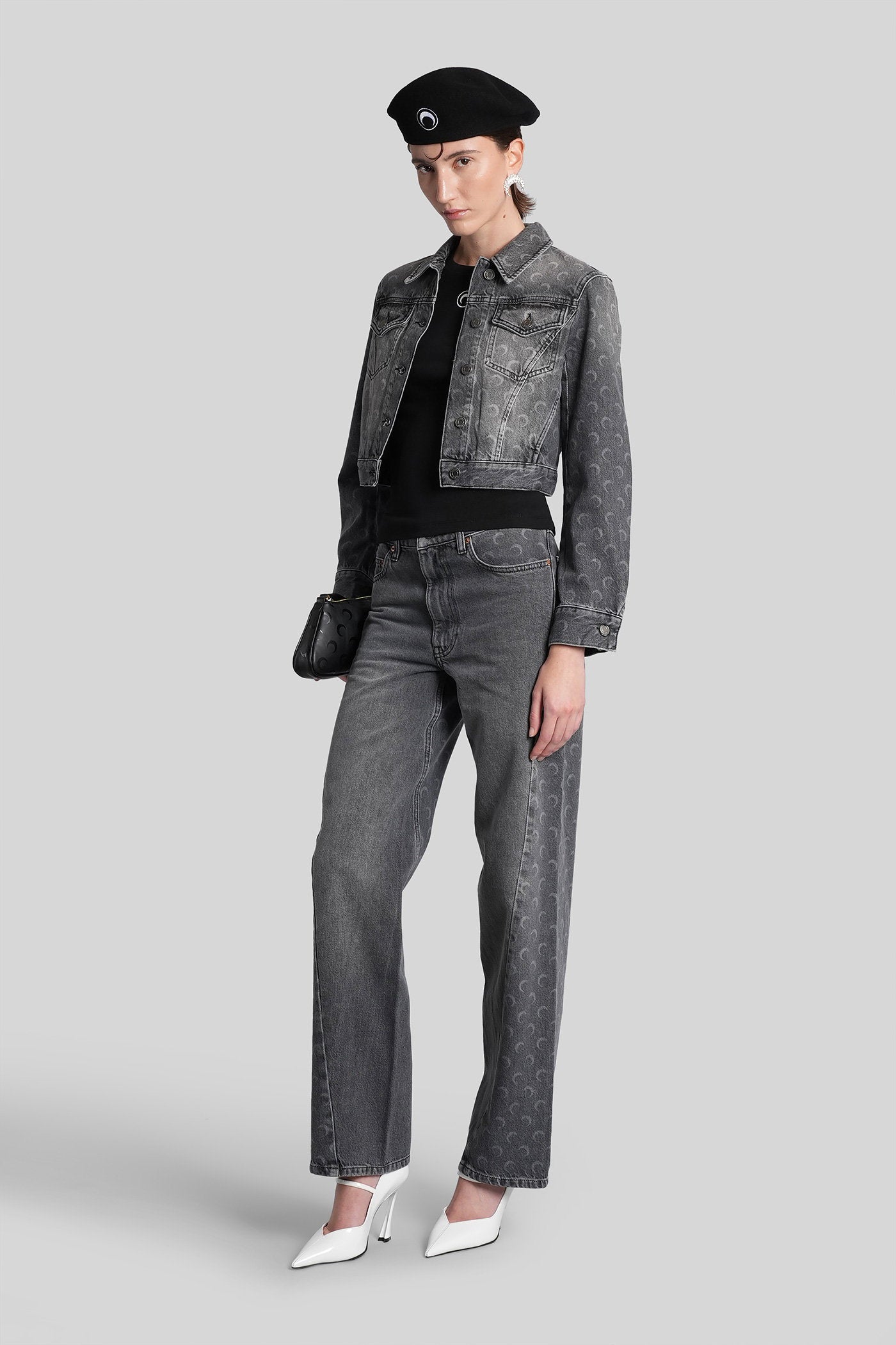 Jeans in grey denim Abbigliamento