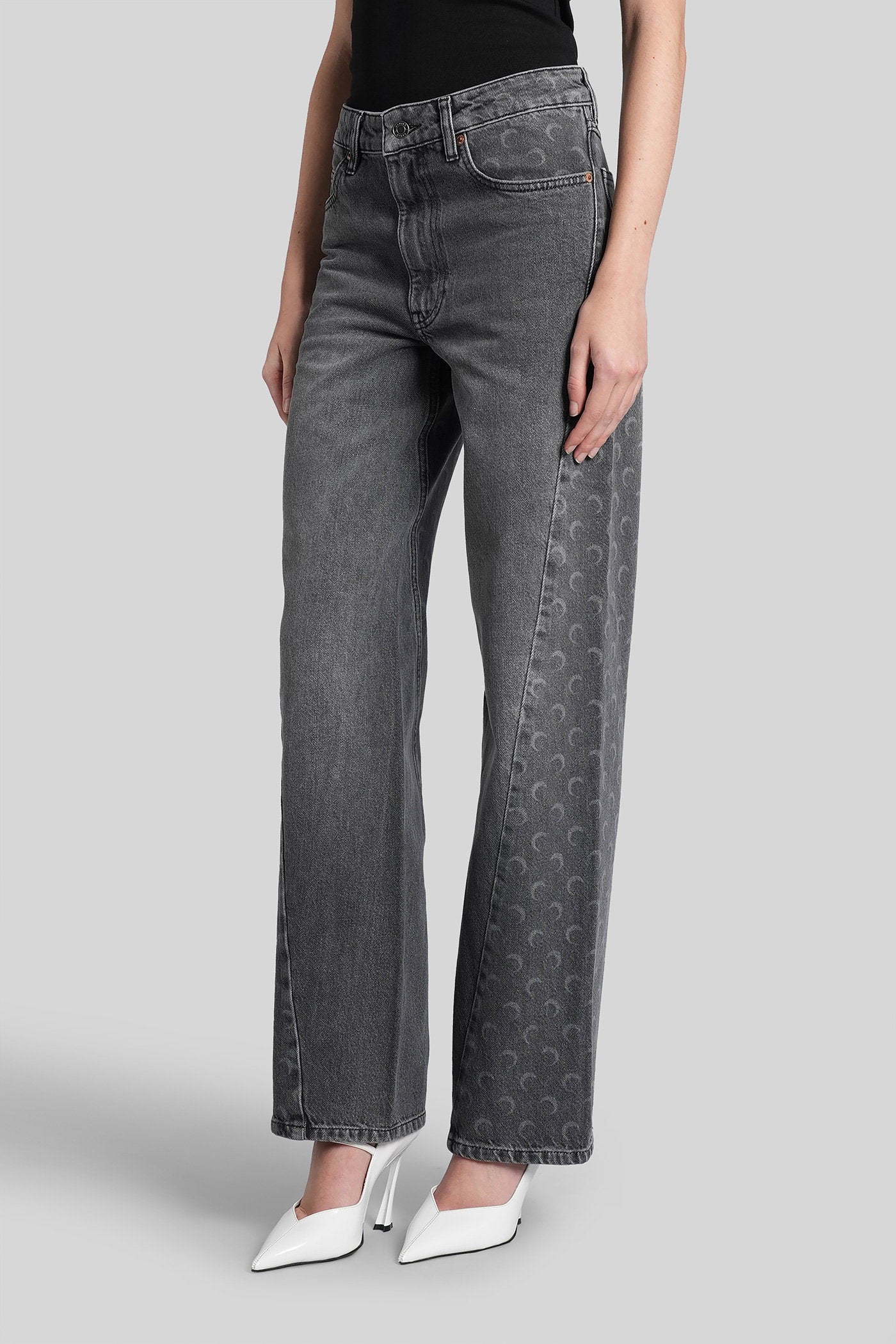 Jeans in grey denim Abbigliamento