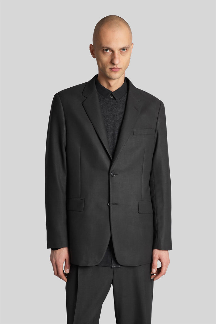 Blazer in black wool Abbigliamento