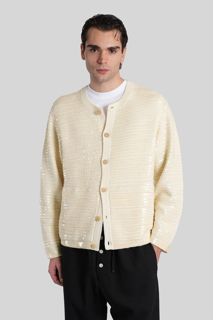 Cardigan Beige Wool Abbigliamento