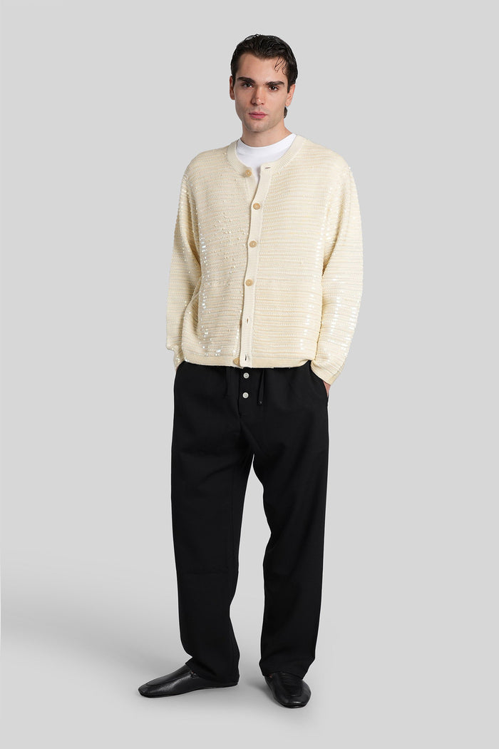 Cardigan Beige Wool Abbigliamento