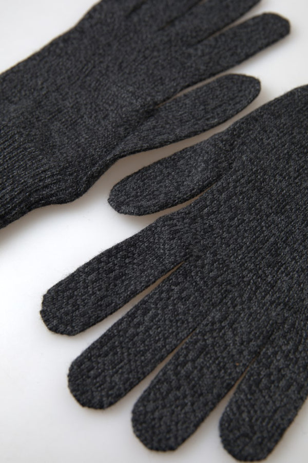 Dolce & Gabbana 100% Virgin Wool gloves in gray