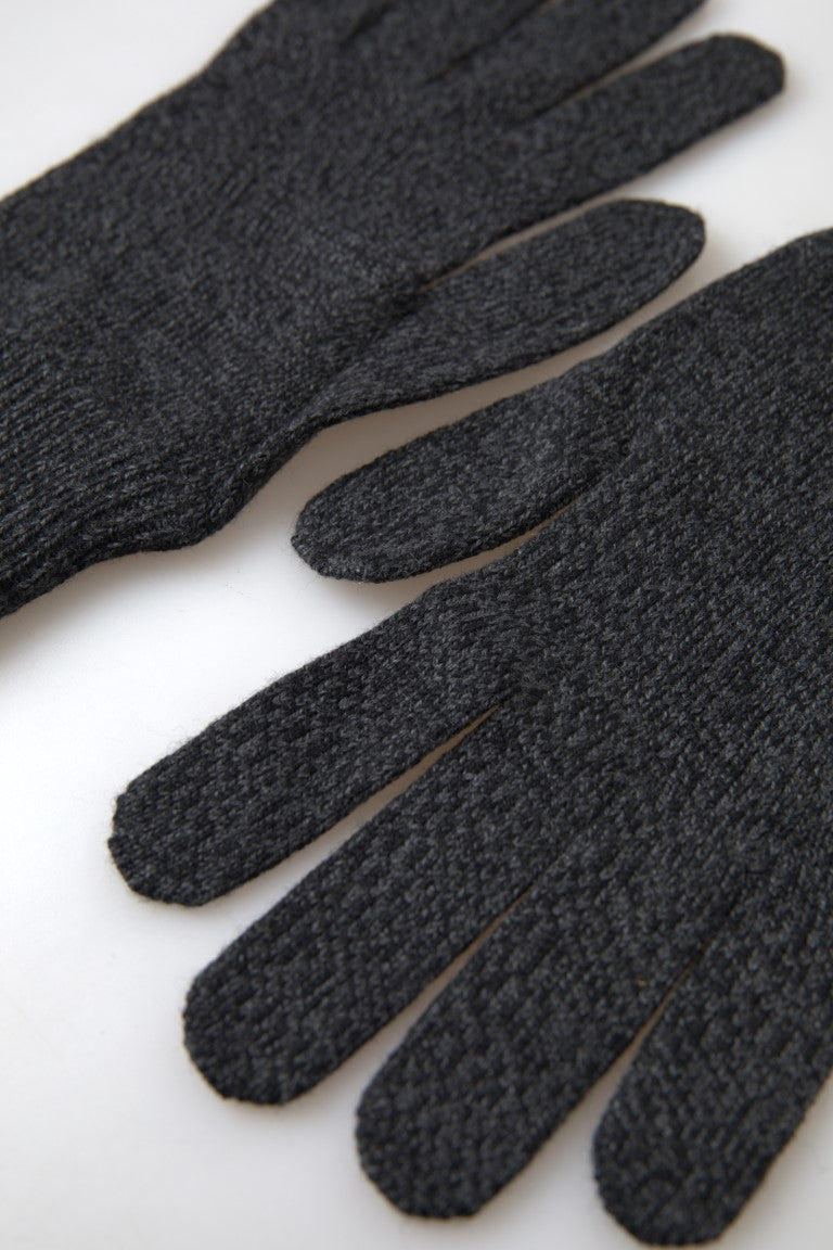 Dolce & Gabbana 100% Virgin Wool gloves in gray