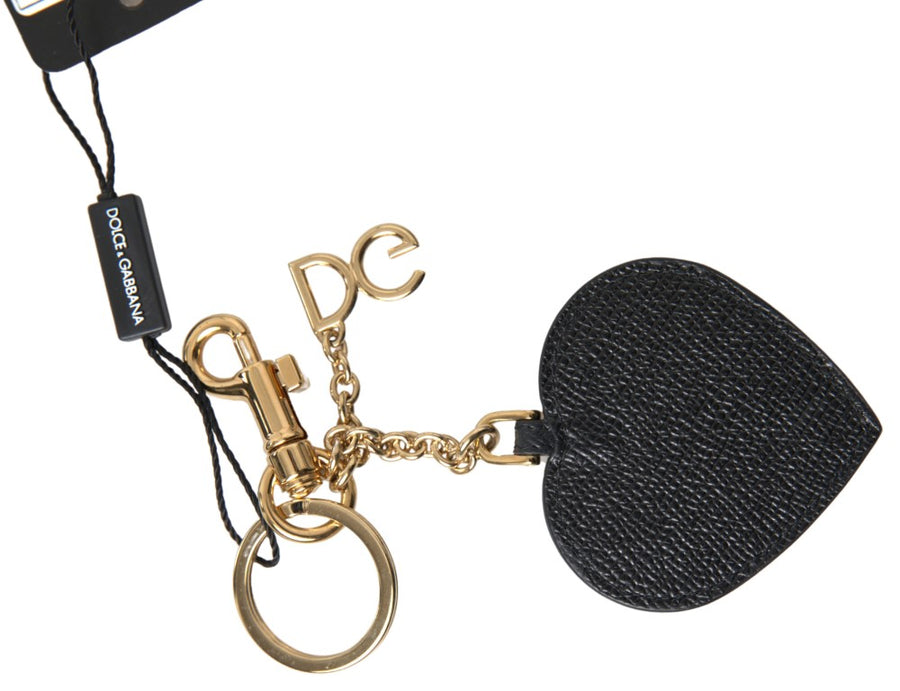 Dolce & Gabbana 70% Leather key case in black