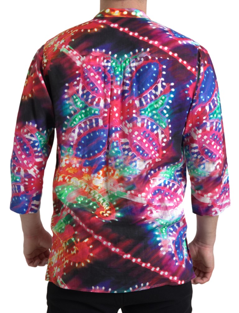 Dolce & Gabbana 100% Linen shirt in multicolor