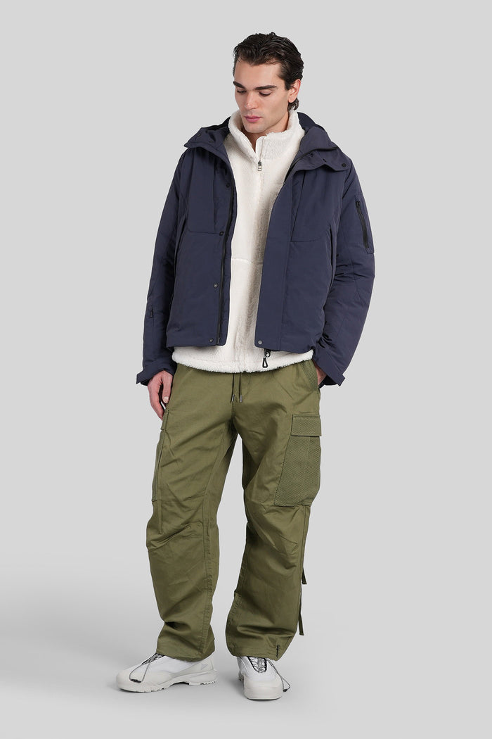 Casual jacket in blue polyamide Abbigliamento