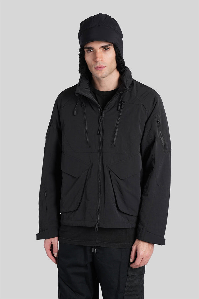 Casual jacket in black polyamide Abbigliamento