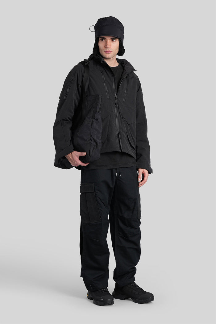 Casual jacket in black polyamide Abbigliamento