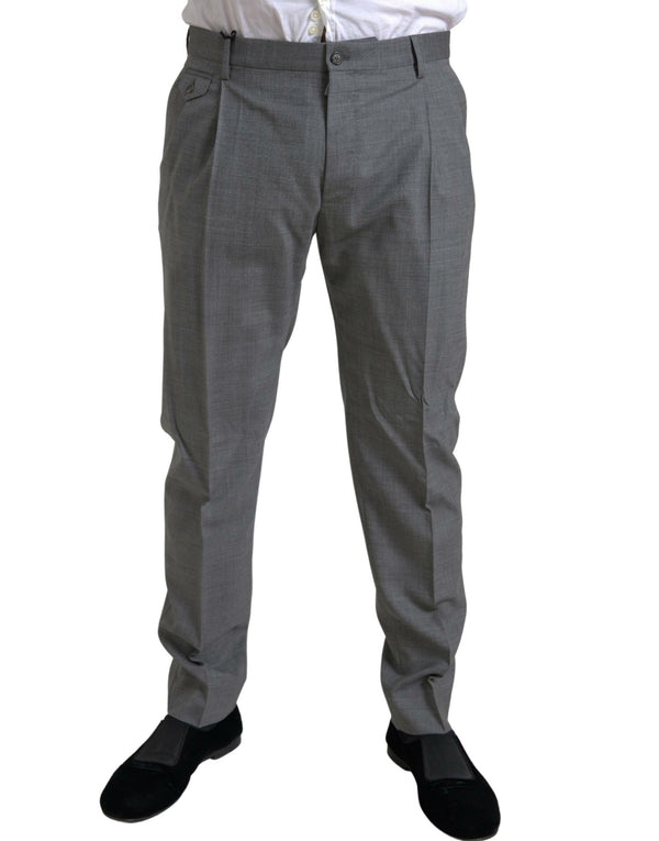 Dolce & Gabbana 98% Virgin Wool trousers in gray