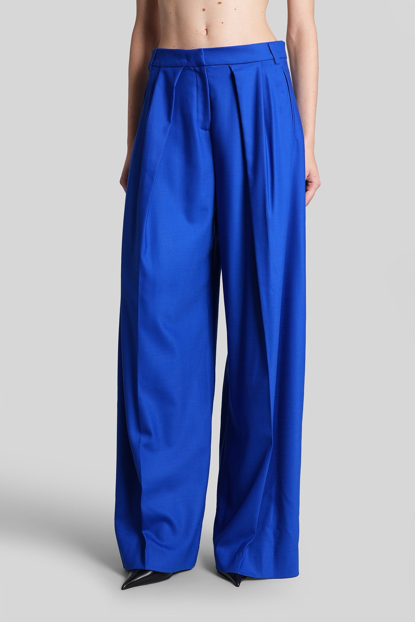 Pants in blue wool Abbigliamento
