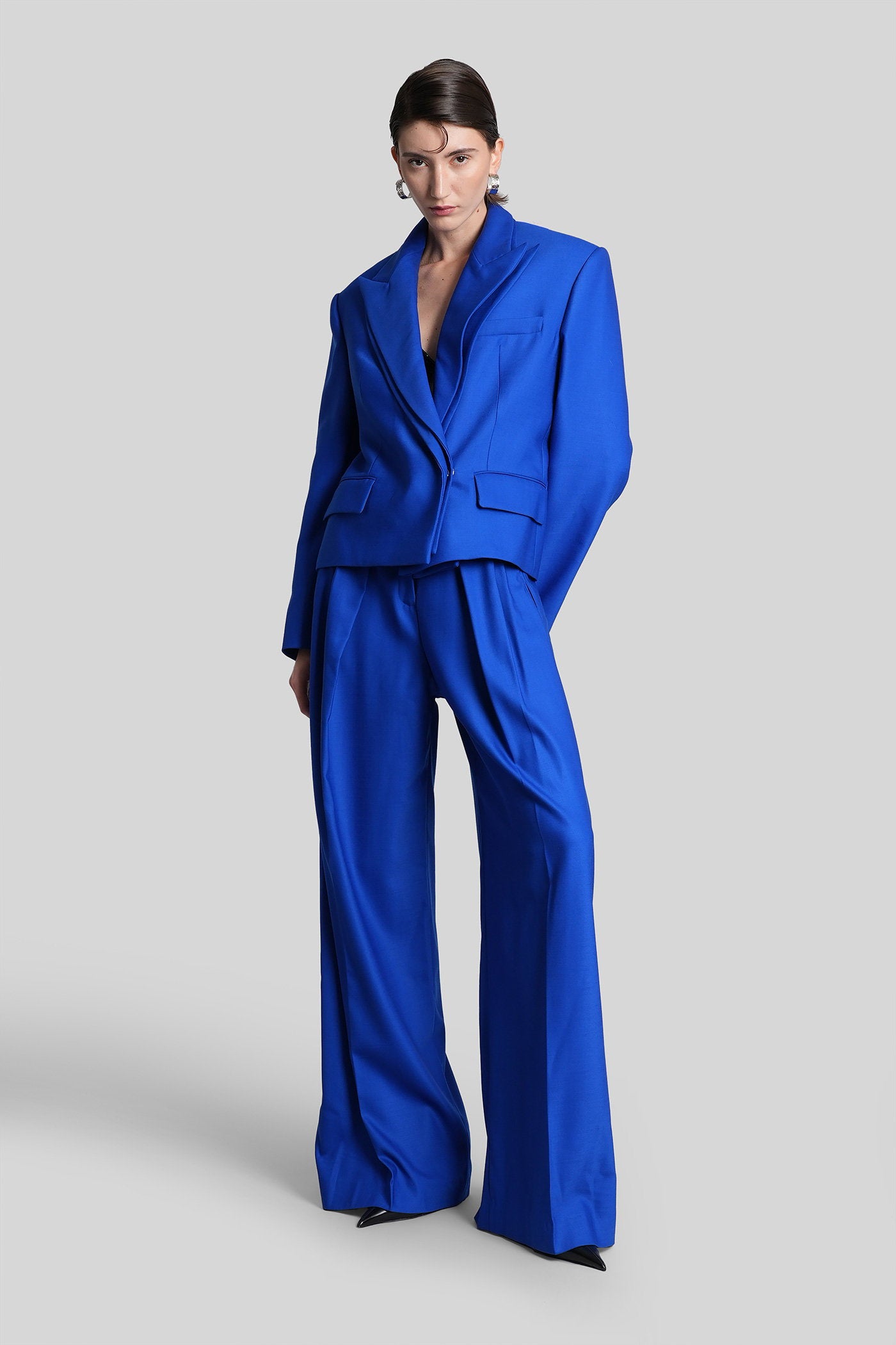 Pants in blue wool Abbigliamento
