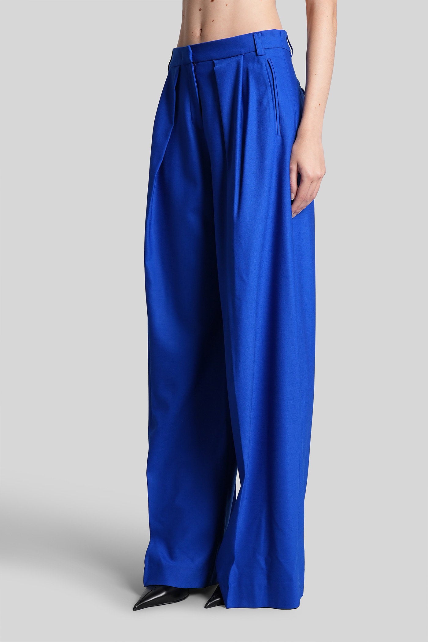 Pants in blue wool Abbigliamento