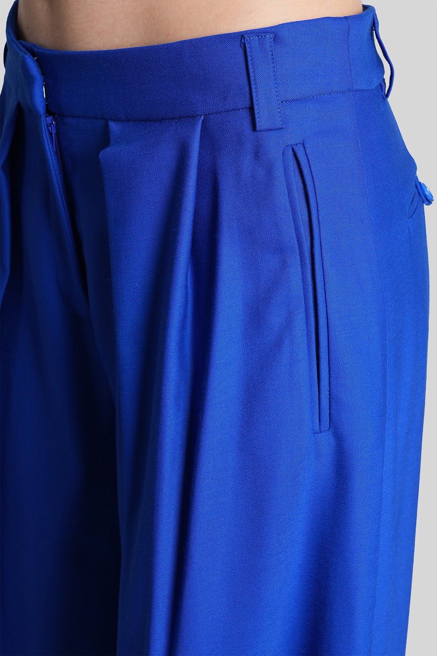 Pants in blue wool Abbigliamento