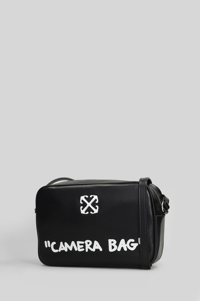 Jitney Camera Bag Shoulder Black Leather Borse