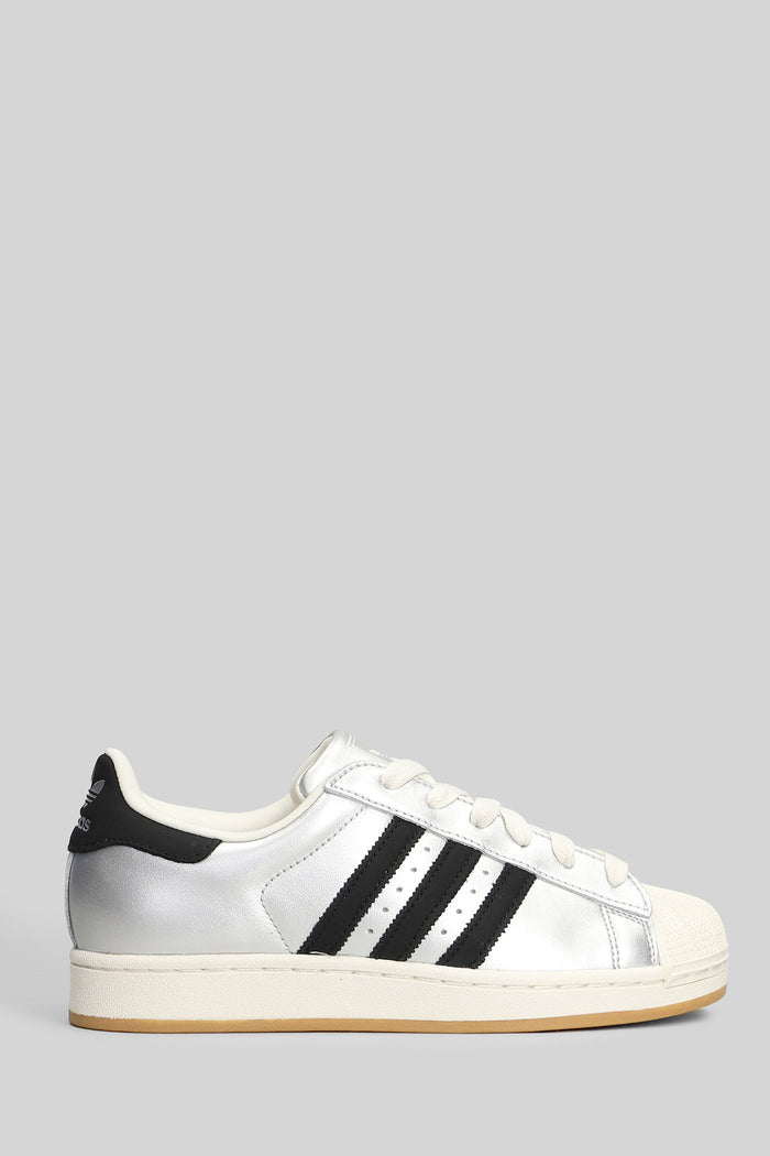 Superstar II Sneakers in silver leather Scarpe