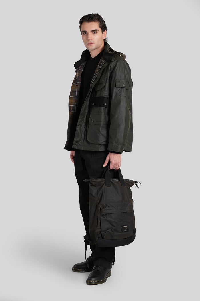 Editor Wax Casual Jacket In Green Cotton Abbigliamento