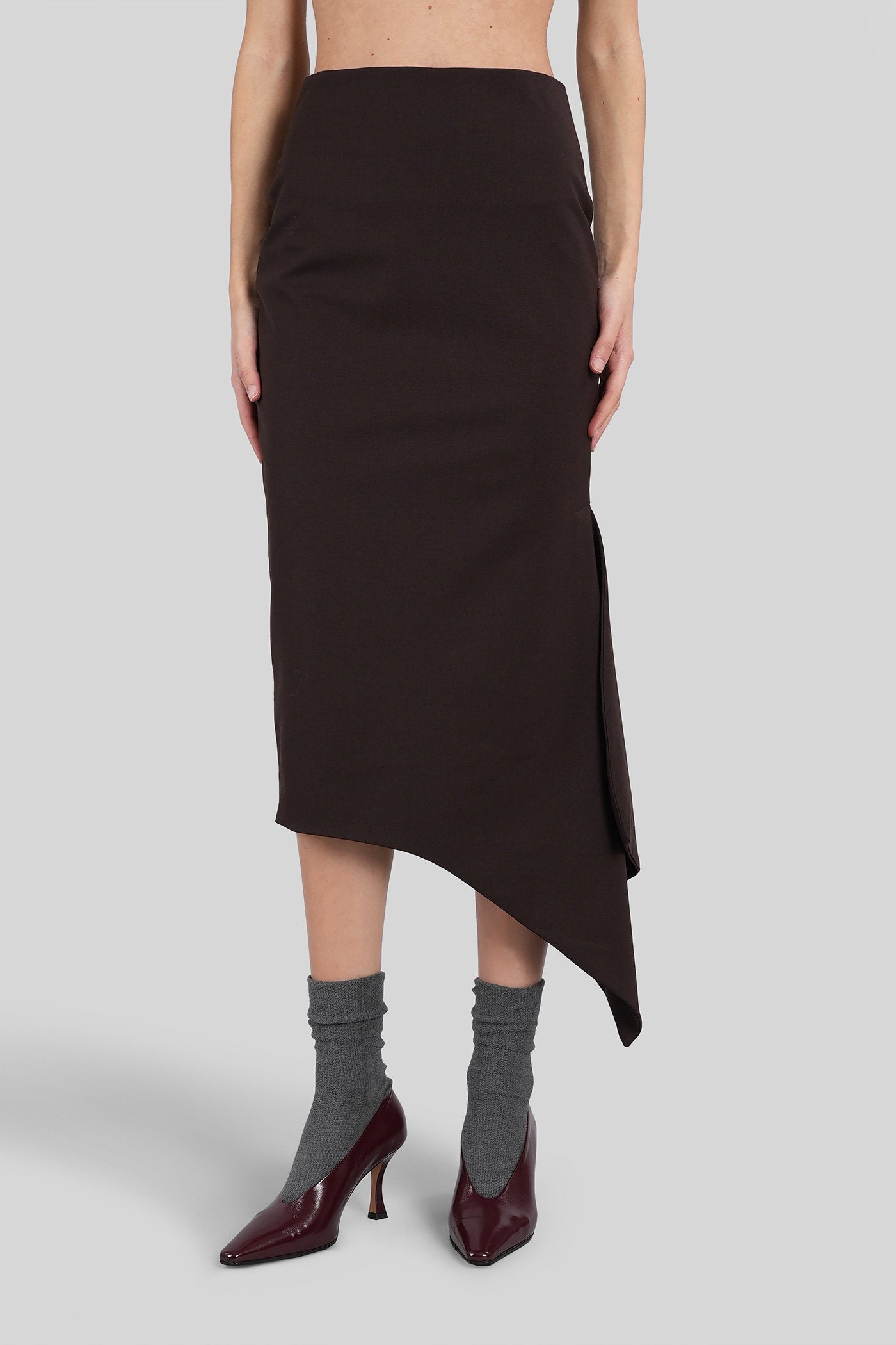 Cassidy Skirt in brown polyester Abbigliamento
