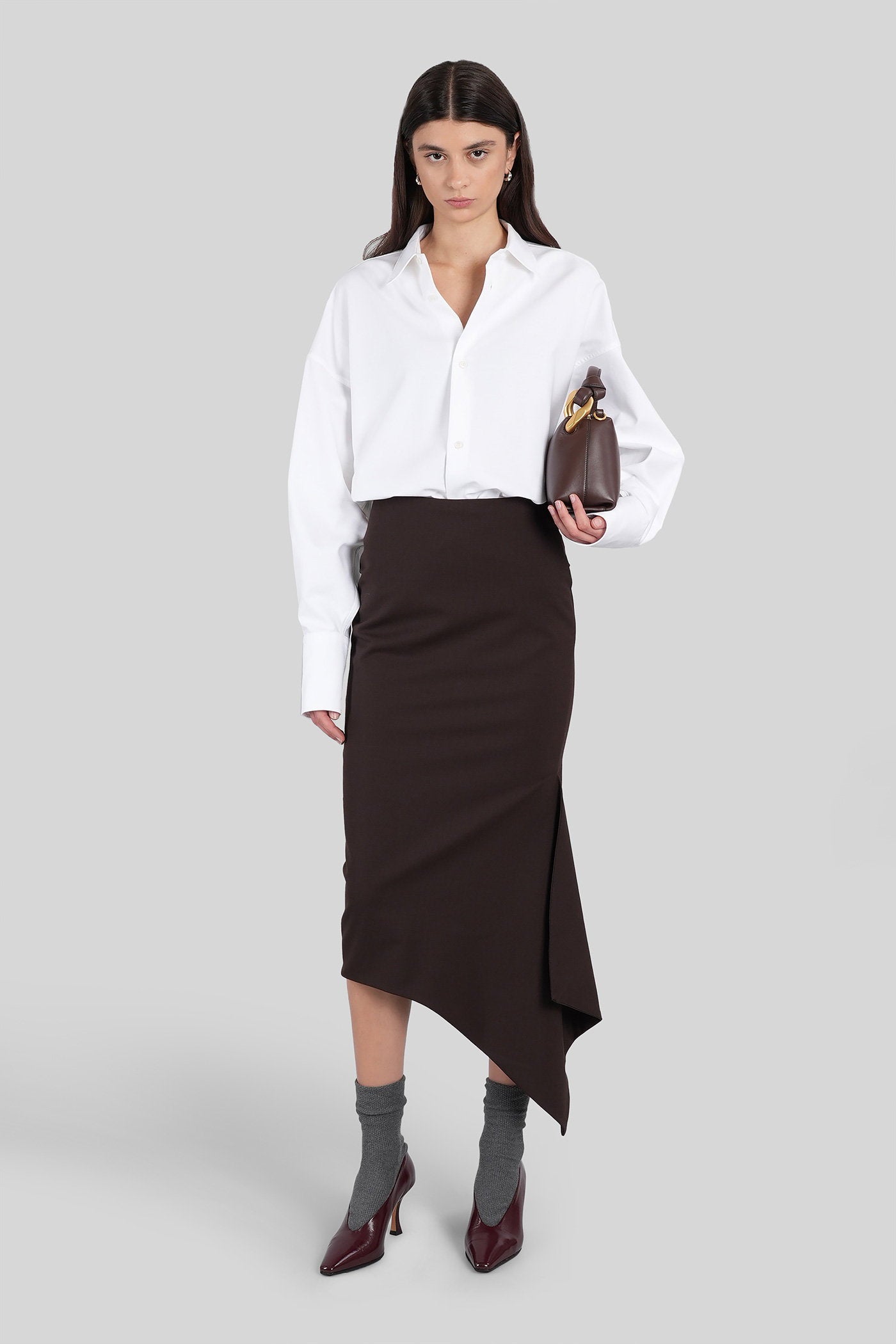 Cassidy Skirt in brown polyester Abbigliamento