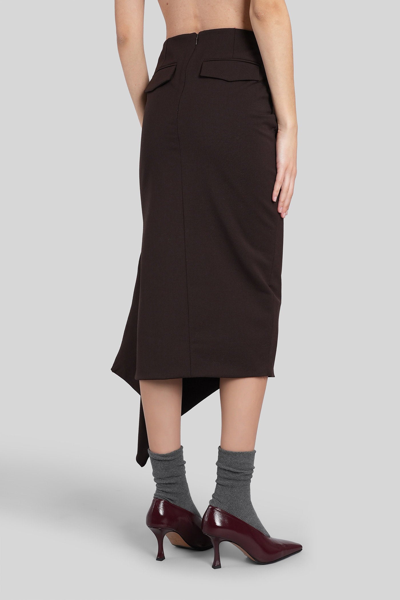 Cassidy Skirt in brown polyester Abbigliamento
