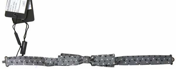 Dolce & Gabbana 100% Silk bow tie in gray