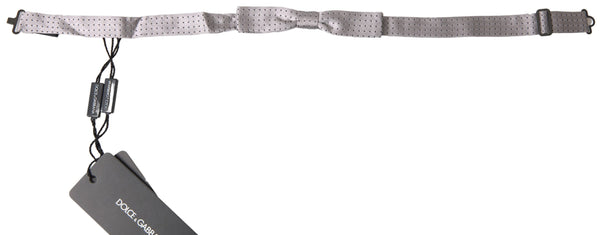 Dolce & Gabbana 100% Silk bow tie in gray