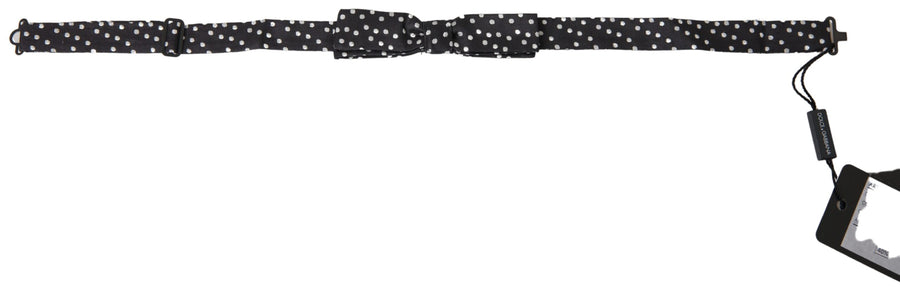 Dolce & Gabbana 100% Silk bow tie in black