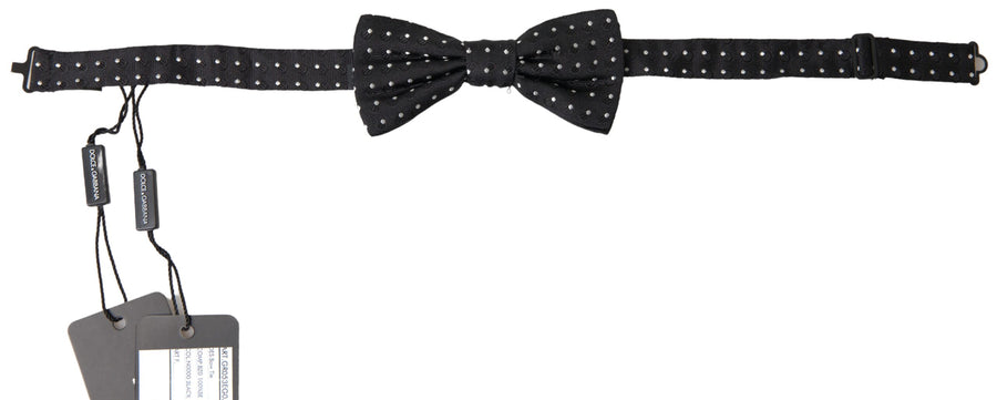 Dolce & Gabbana 100% Silk bow tie in black