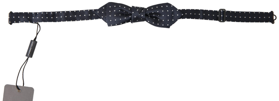 Dolce & Gabbana 100% Silk bow tie in blue