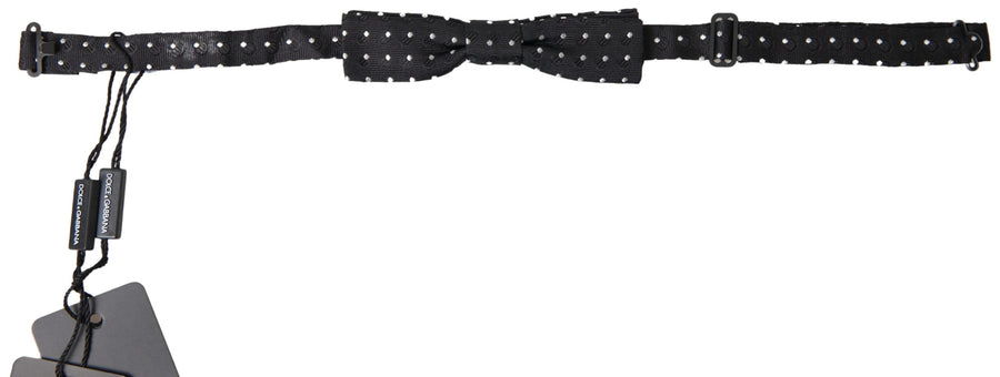 Dolce & Gabbana 100% Silk bow tie in black