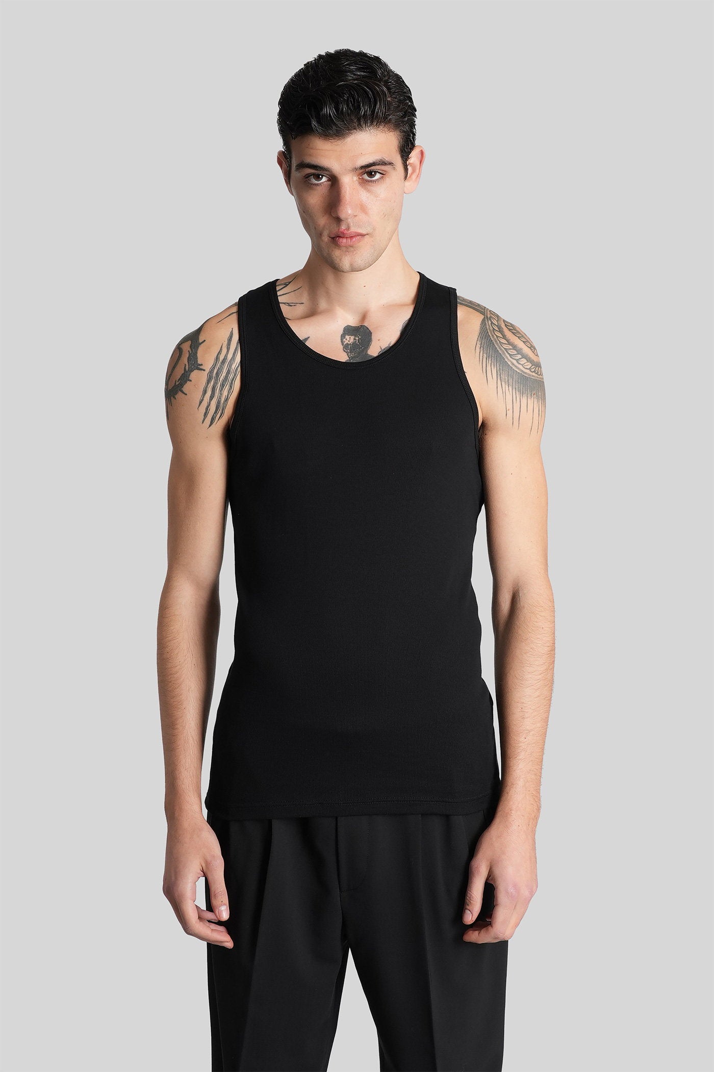 Lingerie in black cotton Abbigliamento