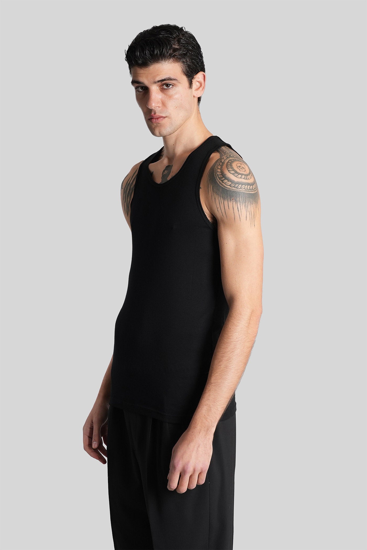 Lingerie in black cotton Abbigliamento