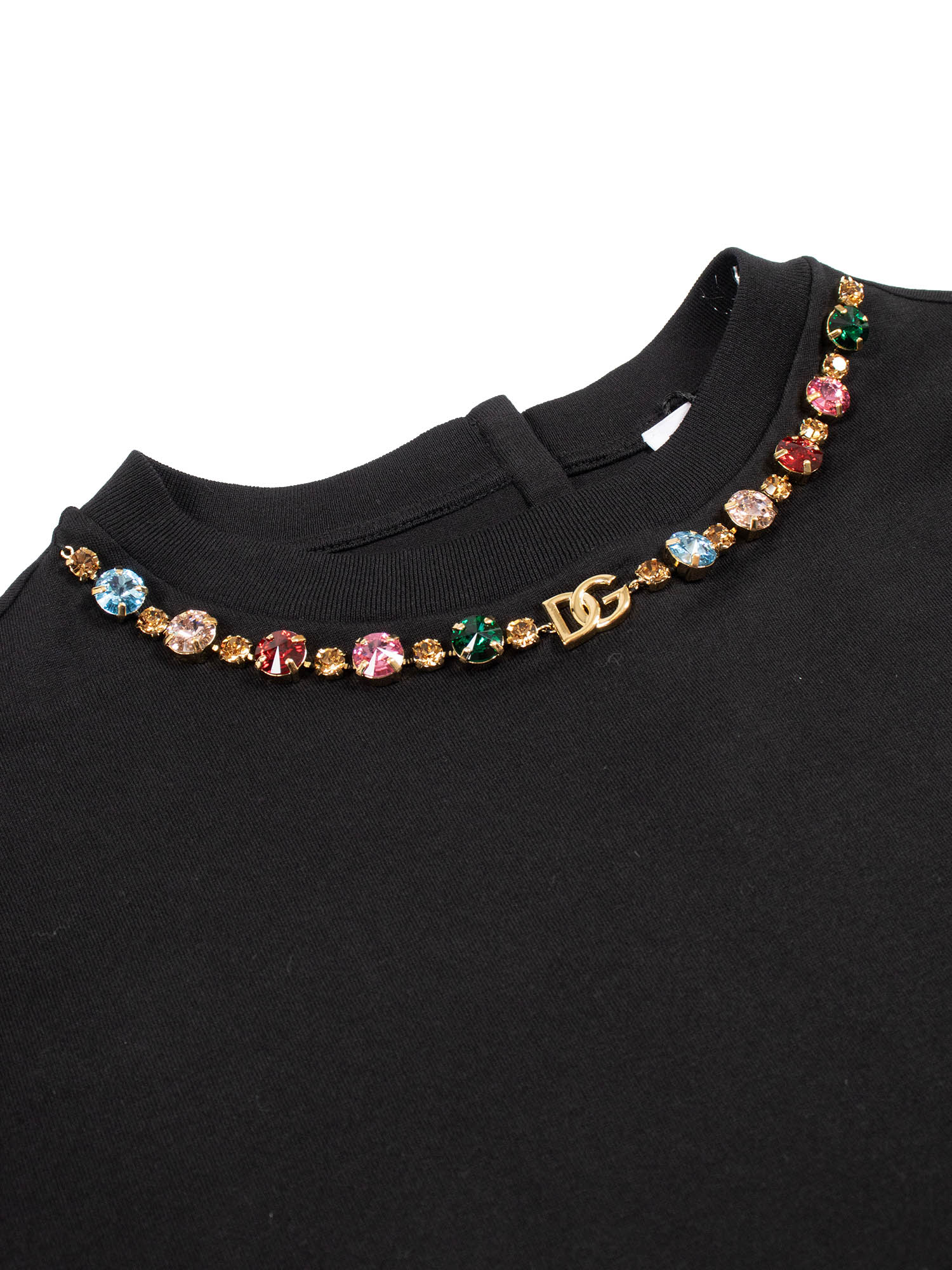 T-Shirt Black Cotton Long Sleeves