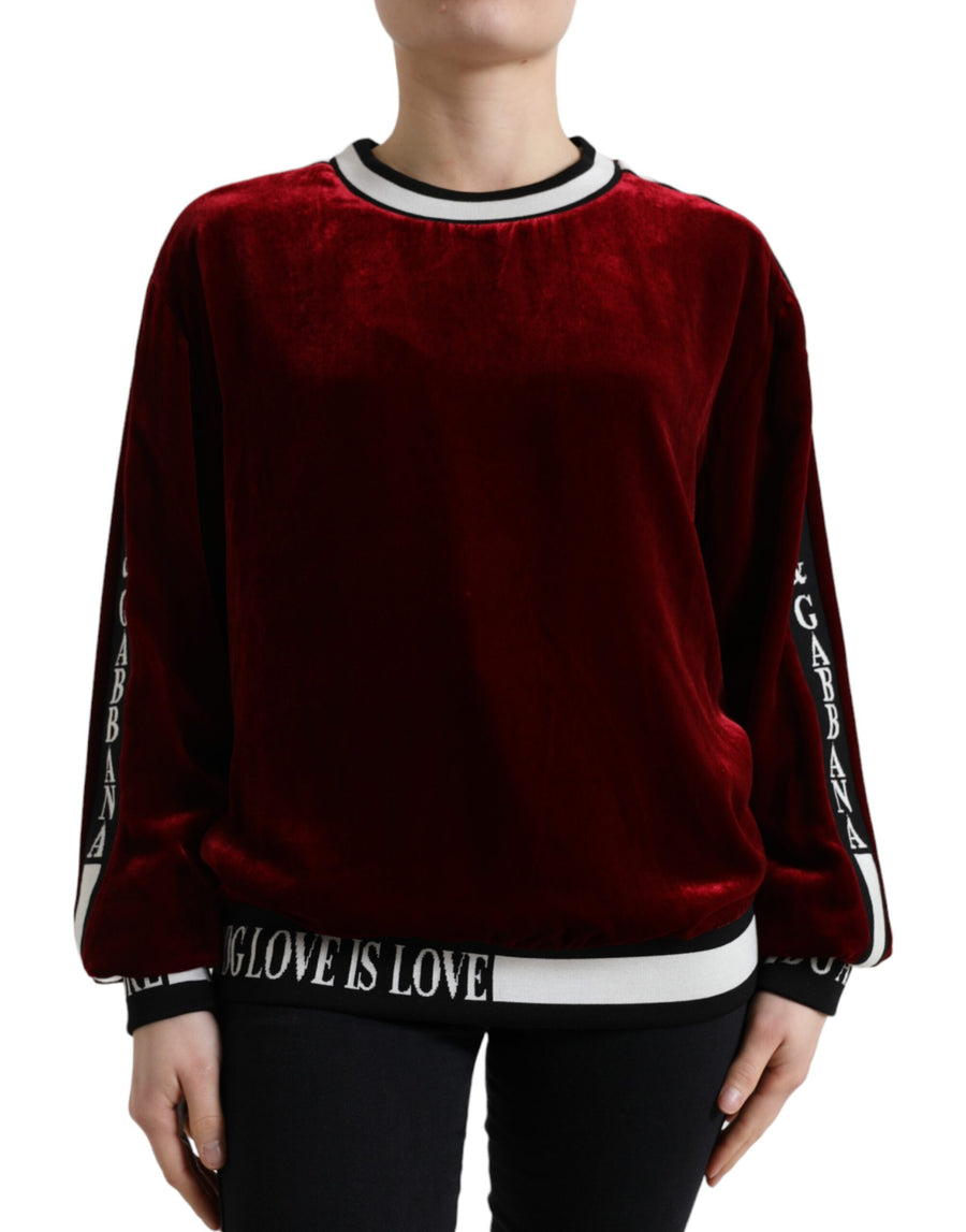 Dolce & Gabbana 82% Viscose sweater in red