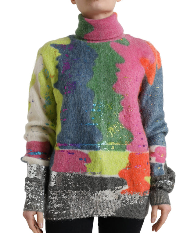 Dolce & Gabbana 66% Mohair sweater in multicolor