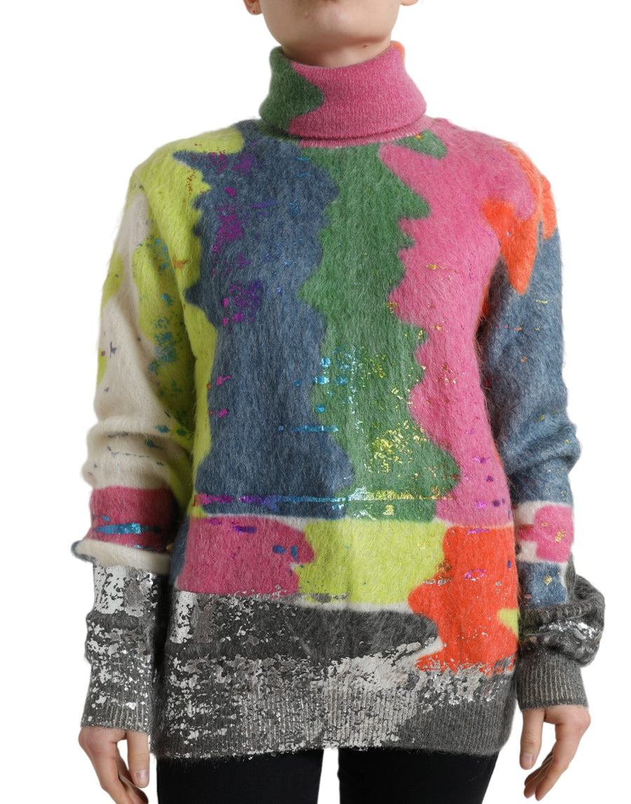 Dolce & Gabbana 66% Mohair sweater in multicolor