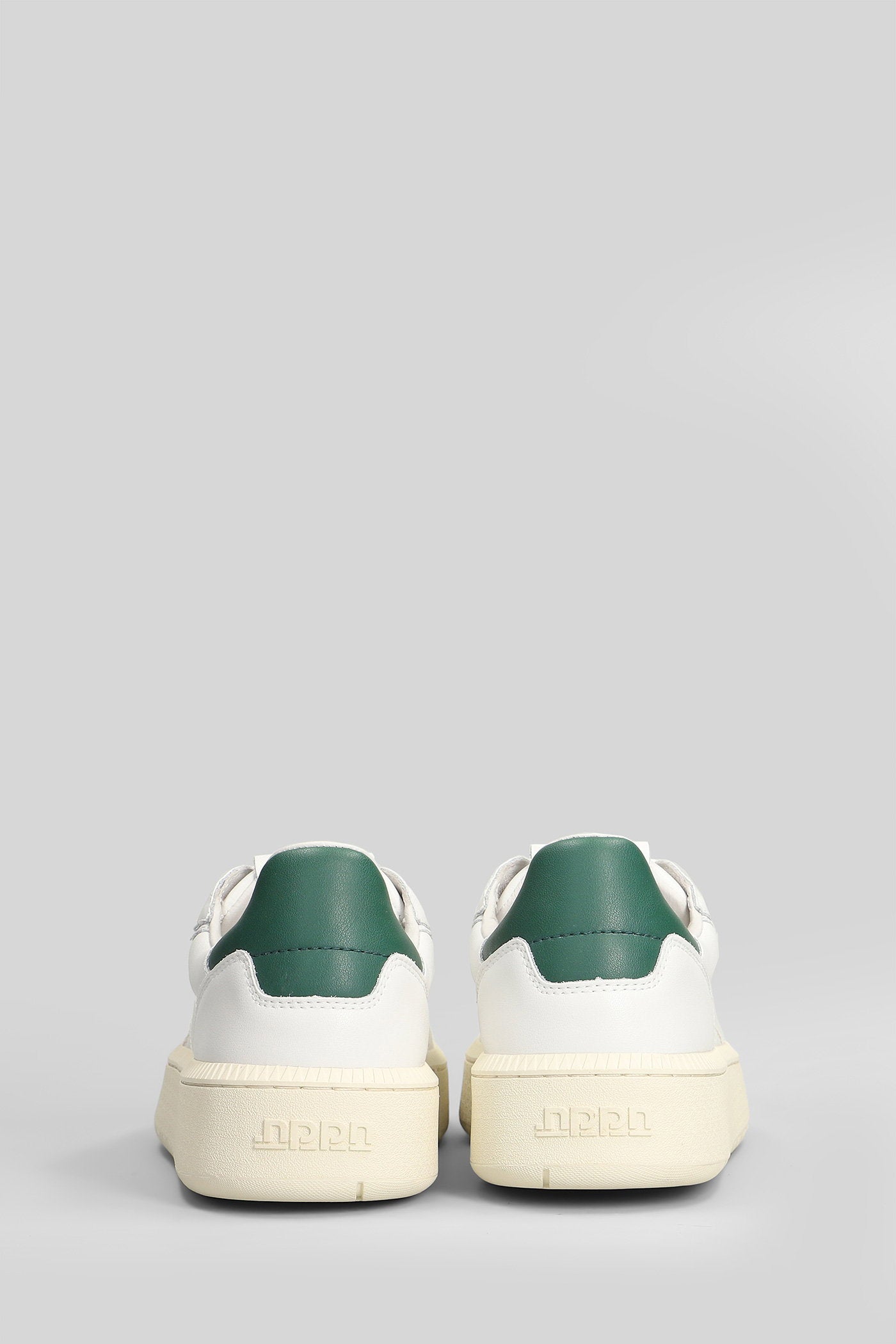 Sneakers in white suede and leather Scarpe