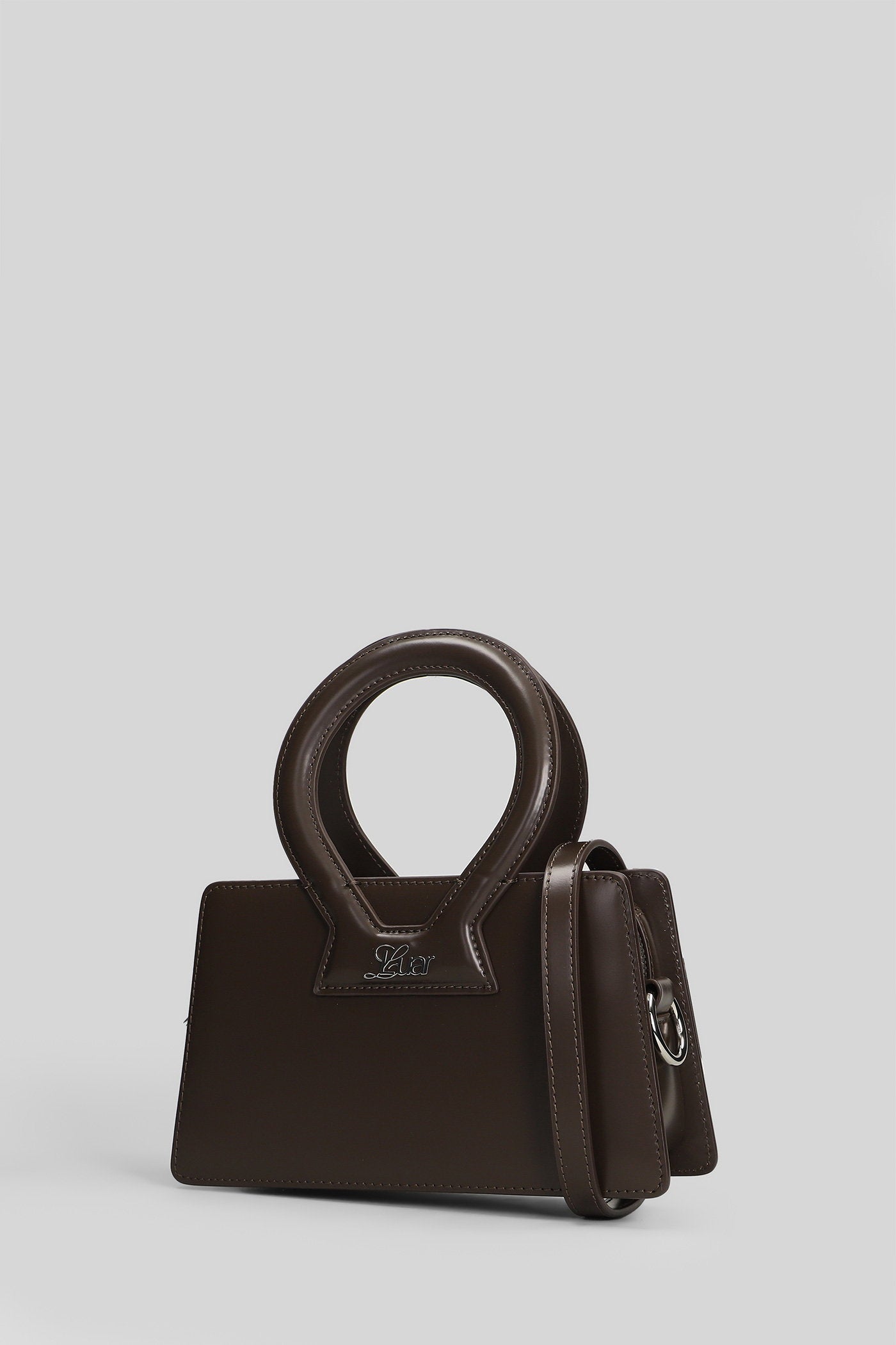 Ana small Shoulder bag in brown leather Borse