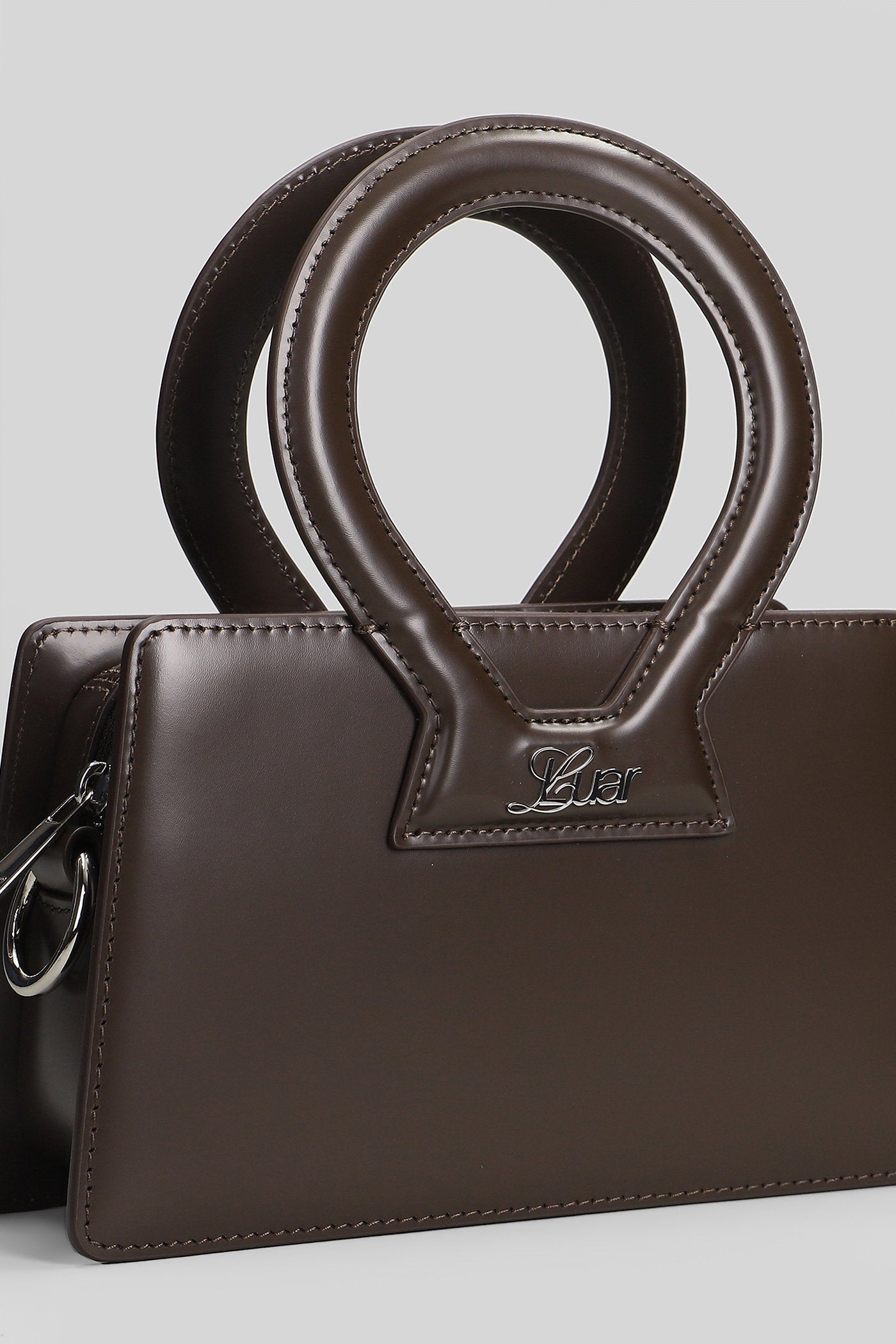 Ana small Shoulder bag in brown leather Borse