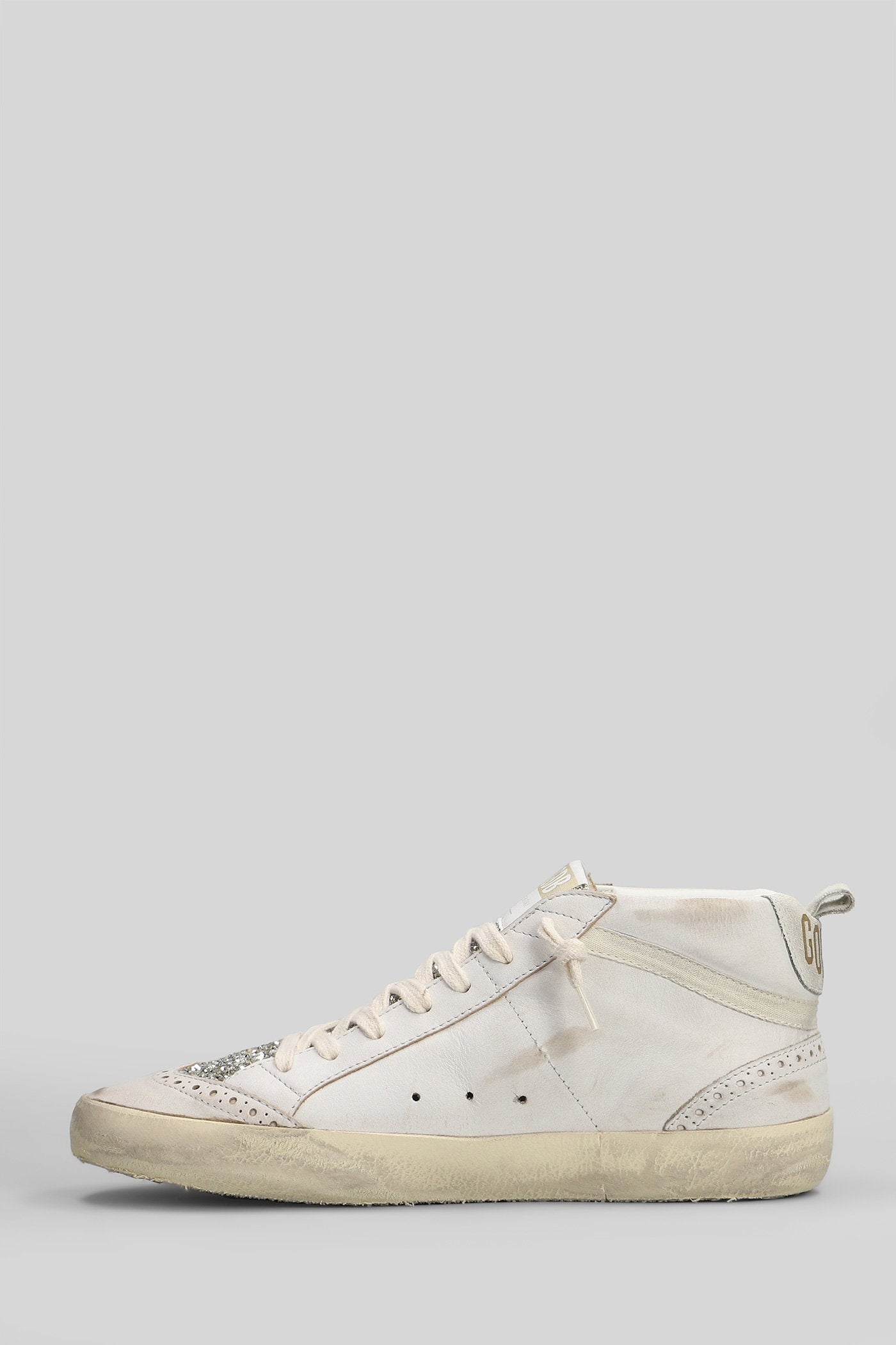 Mid Star Sneakers in beige leather Scarpe