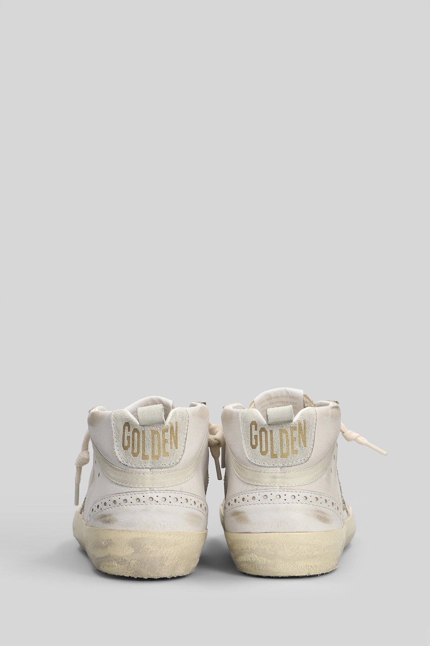 Mid Star Sneakers in beige leather Scarpe