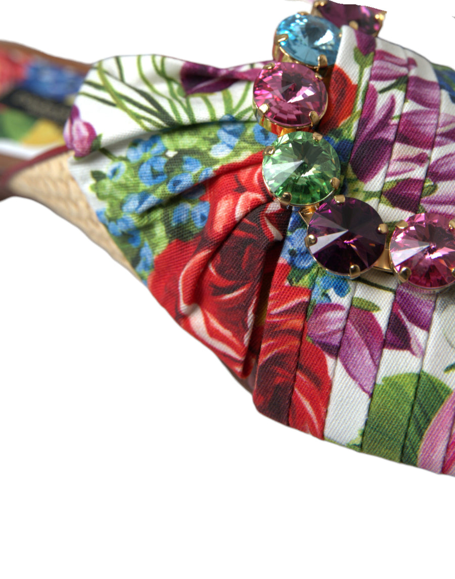 Dolce & Gabbana 25% Cotton sandals in multicolor