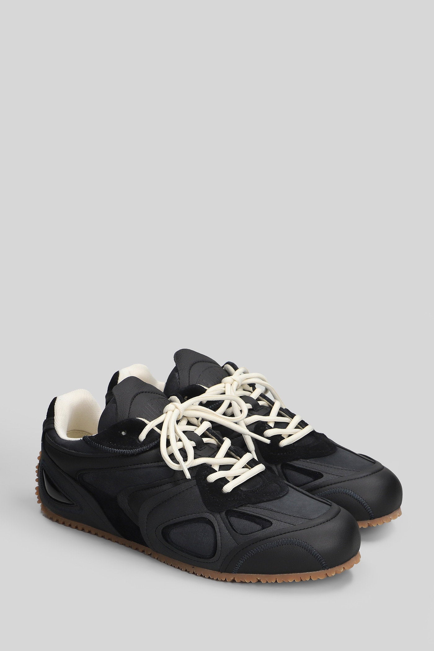 Slow Runner Sneakers in black suede and leather Scarpe
