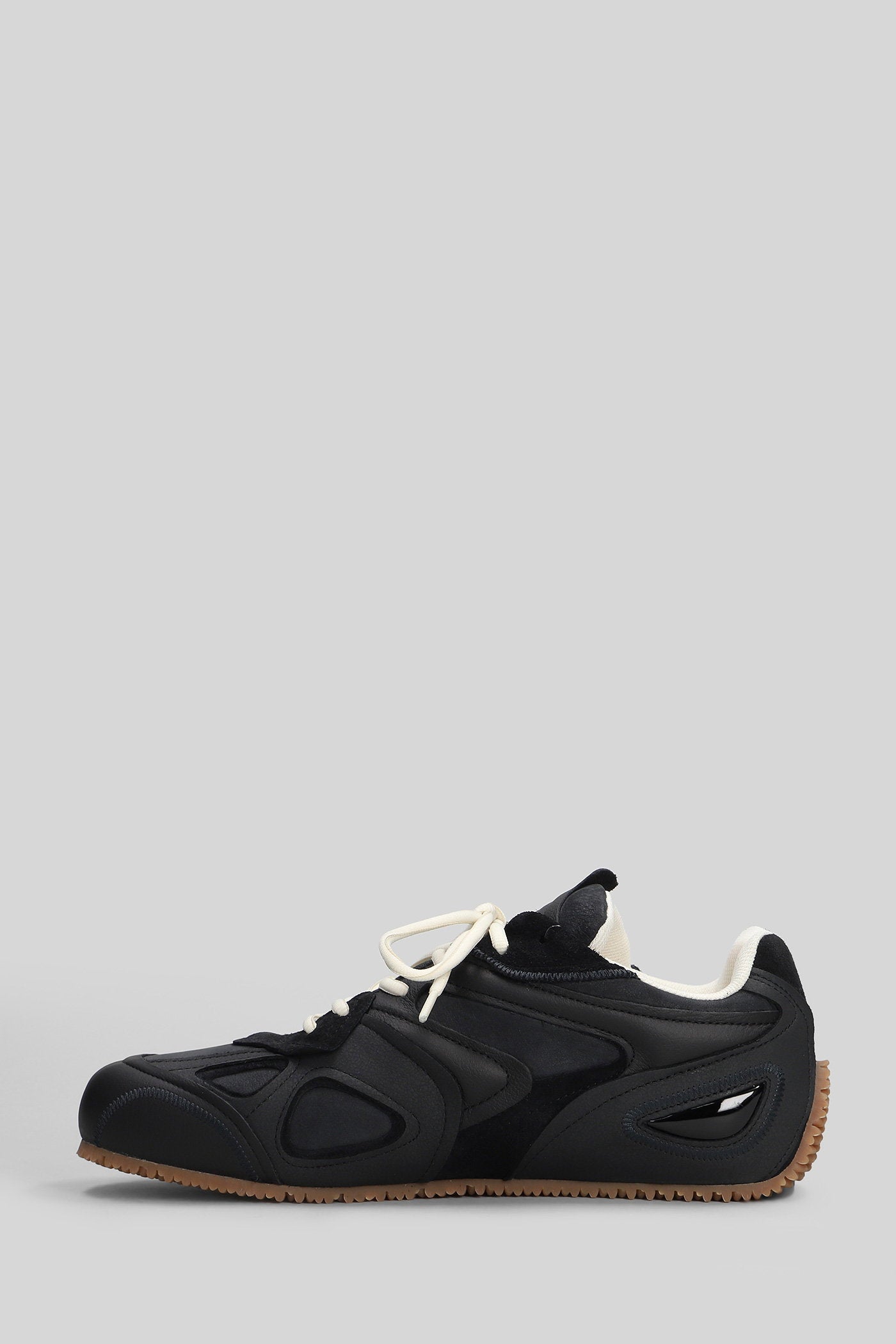 Slow Runner Sneakers in black suede and leather Scarpe