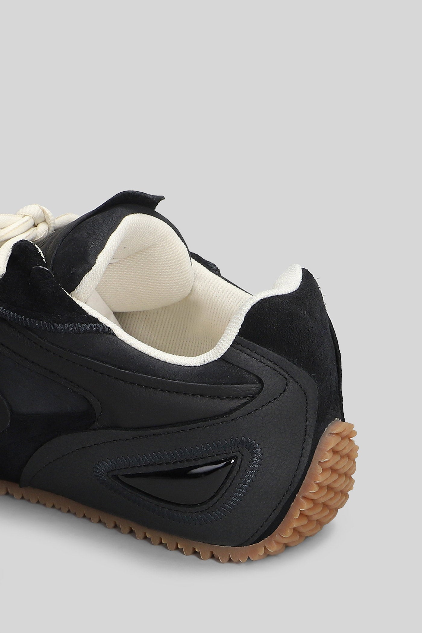 Slow Runner Sneakers in black suede and leather Scarpe