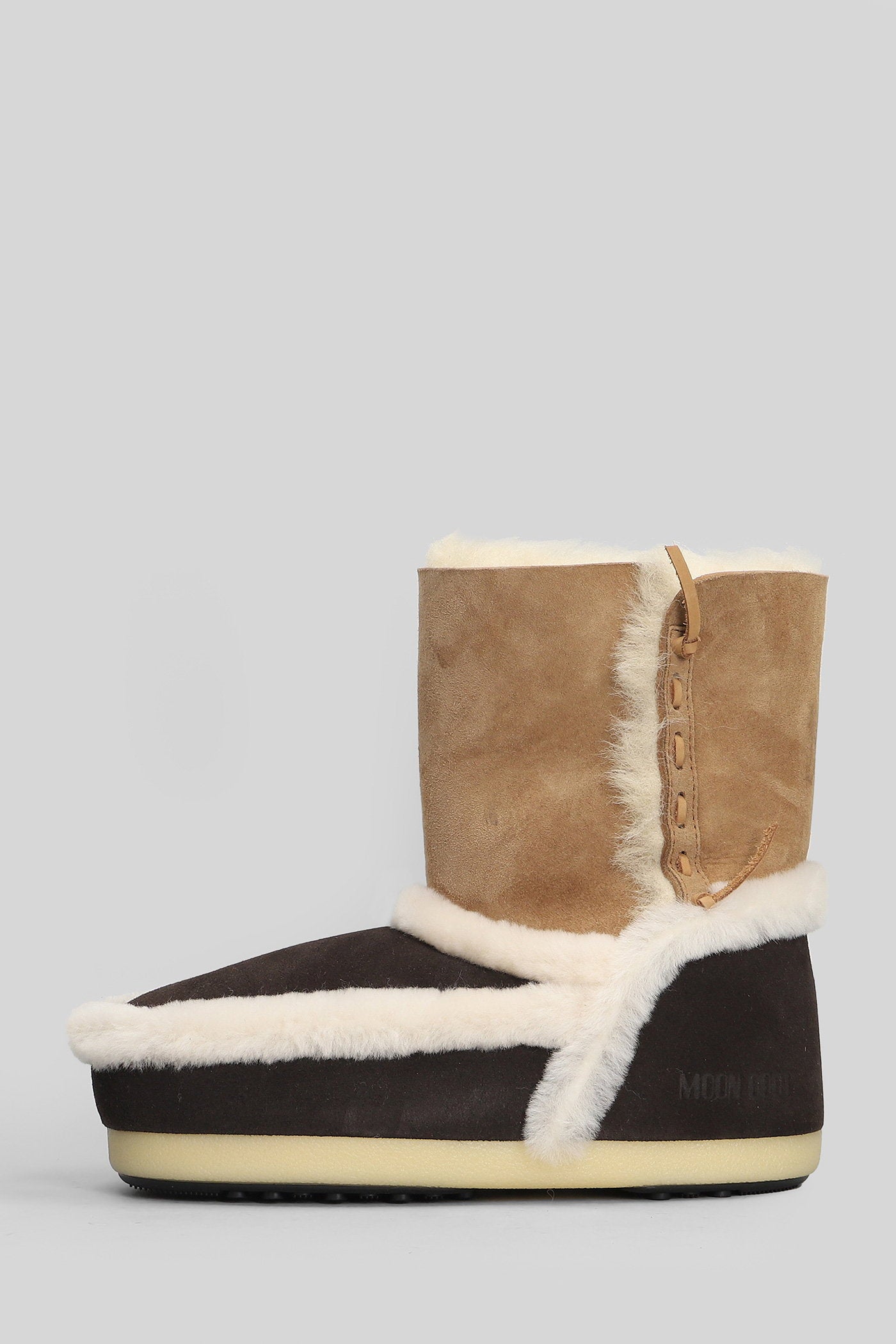 Mb evx patch low heels Ankle boots in brown suede Scarpe
