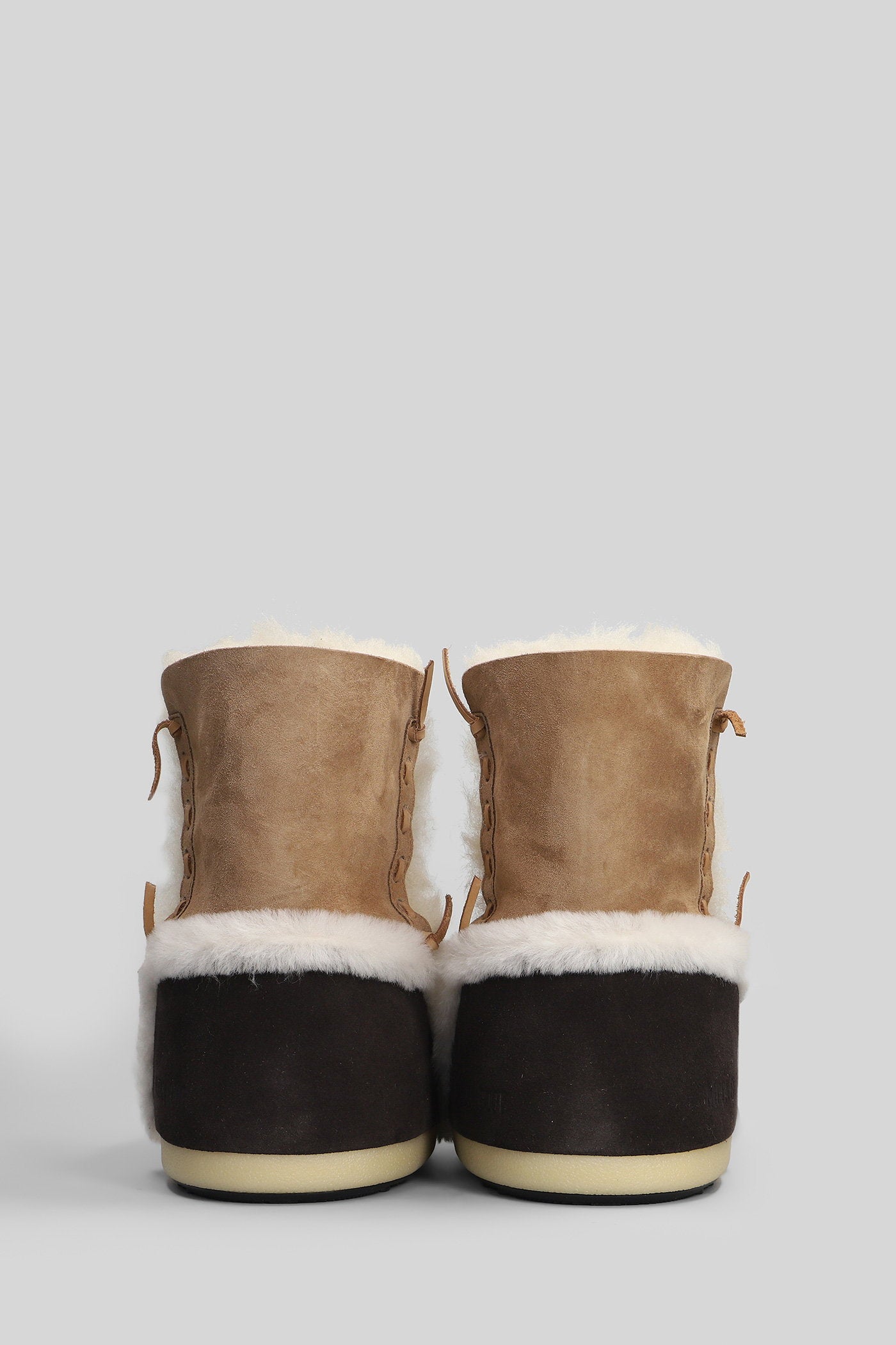 Mb evx patch low heels Ankle boots in brown suede Scarpe