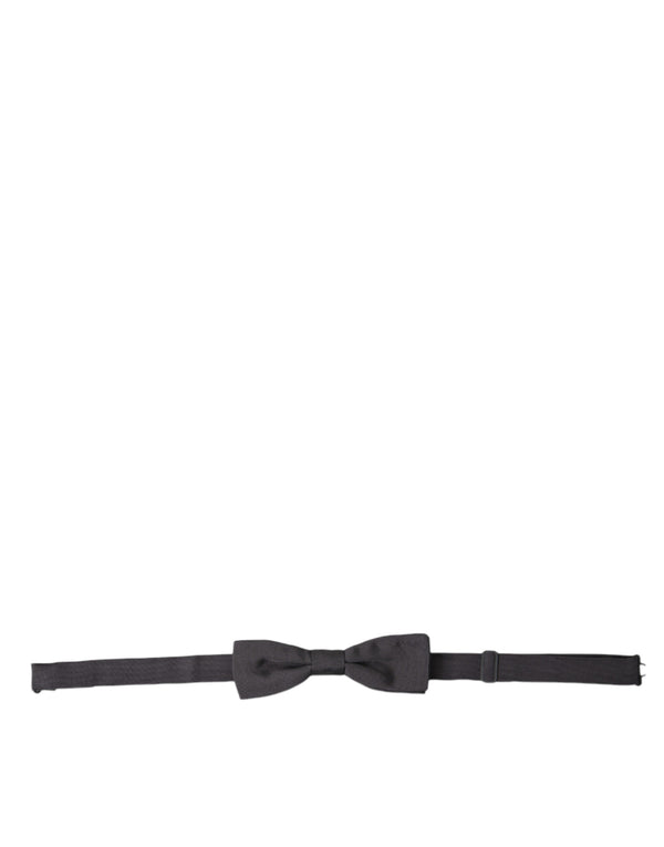 Dolce & Gabbana 100% Silk bow tie in gray