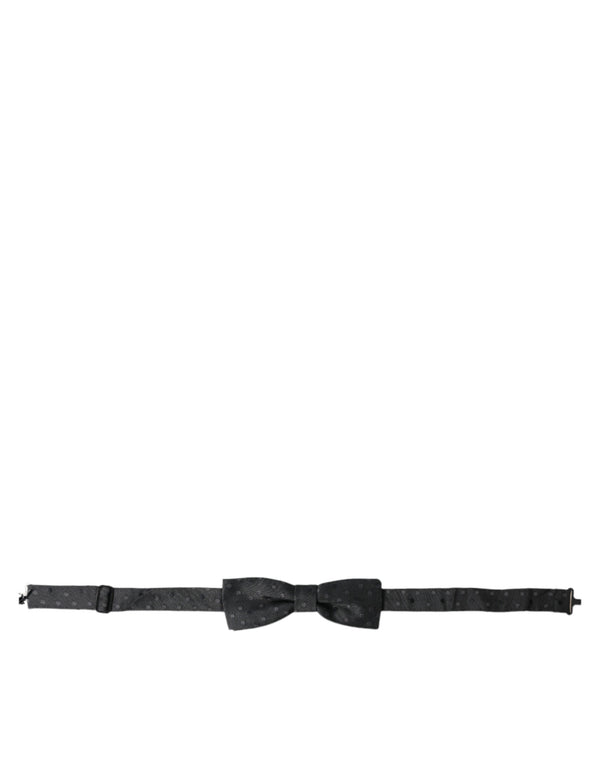 Dolce & Gabbana 100% Silk bow tie in gray