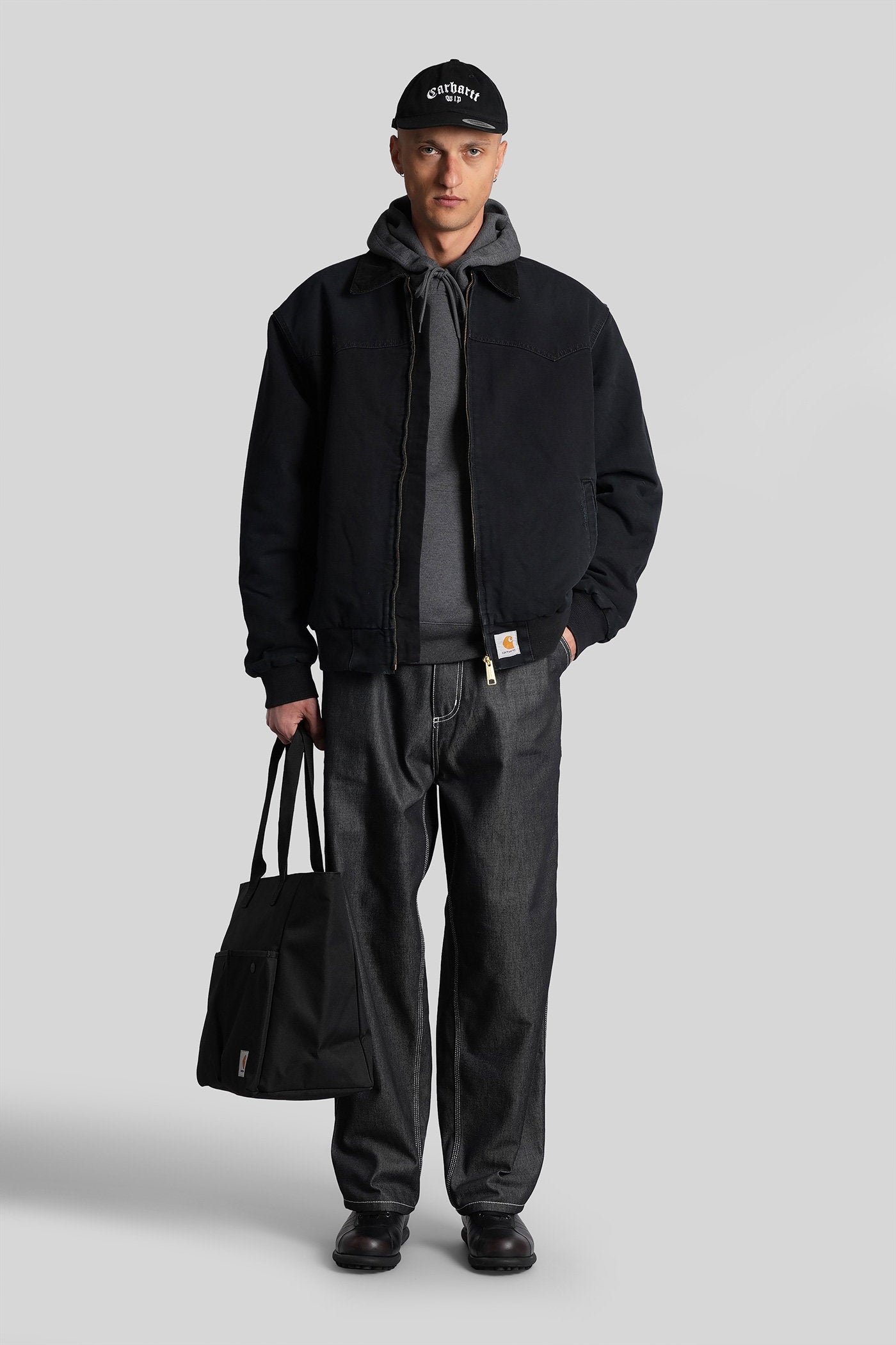 Og single knee pant Jeans in black denim Abbigliamento